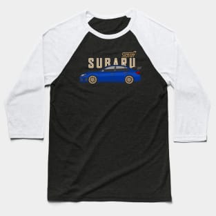 Subie STI Blue Baseball T-Shirt